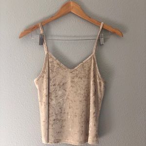 Light pink American Eagle velvet tank top
